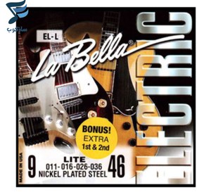 تصویر سیم گیتار الکتریک لابلا مدل La Bella EL 9 46 