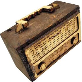 تصویر ماکت چوبی طرح رادیو 