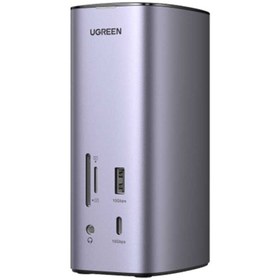 تصویر هاب و داک استیشن USB-C دوازده پورت یوگرین مدل CM555 Ugreen CM555 12-in-1 USB-C Hun and Docking Station