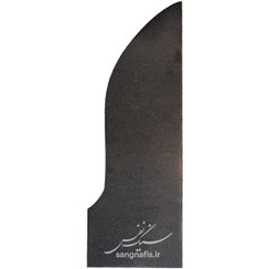 تصویر سنگ قبر مشکی طرح L باغچه 