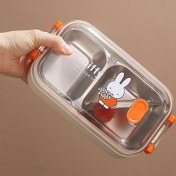 تصویر ظرف غذای کودک مدل miffy 