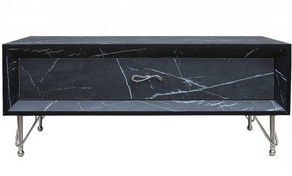 تصویر میز جلو مبلی طرح سنگ Marble Black 