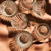 تصویر پیاله بلور کاوه مدل صدف بسته 6 عددی 