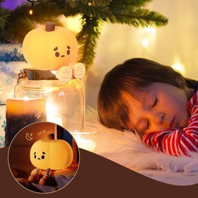 تصویر چراغ خواب شارژی کدو حلوایی LITTLE PUMPKIN SLEEP LAMP