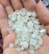 تصویر مهره سنگ مون استون تامبل آبنباتی سوراخ دار اصل طبیعی 