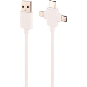 تصویر کابل تبدیل USB به لایتنینگ/تایپ سی/MicroUSB آرسون مدل AN-311 Arson AN-311 conversion cable