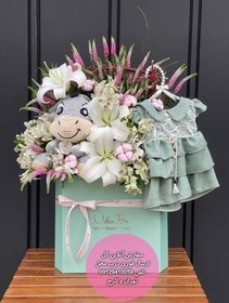 تصویر دسته گل و کیک برای سزارین 