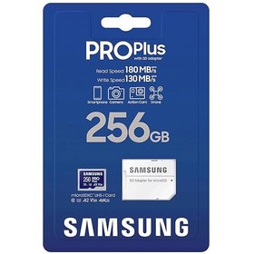 تصویر کارت حافظه سامسونگ PRO PLUS ظرفیت ۲۵۶ گیگابایت UHS-I U3 A2 V30 