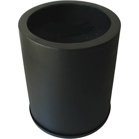 تصویر زیرگلدانی چرخدار فلزی گرد ( گالوانیزه ) zirgpldani charkhdar felezi