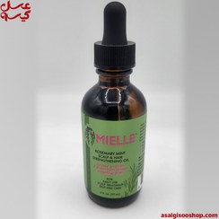 تصویر روغن ضد ریزش مو رزماری و نعناع میله MIELLE حجم 59 میل اصل Mielle Rosemary Mint Scalp & Hair Strengthening Oil - 59 ml