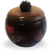 تصویر قندان رزینی چوبی مدل کاج 