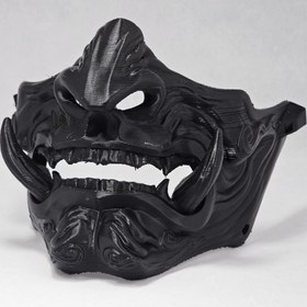 تصویر ماسک مدل ONI مشکی 2 دندان 