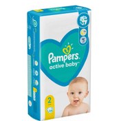 تصویر پوشک لهستانی چسبی پمپرز Pampers سایز 2 تعداد 64 عددی 