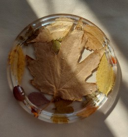 تصویر زیرلیوانی رزینی پاییزی ا Autumn resin saucer Autumn resin saucer