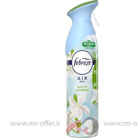 تصویر اسپری خوشبو کننده هوا فبرز یاس سفید حجم 300میل Febreze Air Mist Air Freshener White Jasmine Scent 300ml