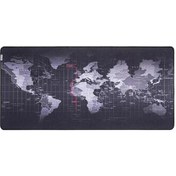 تصویر ماوس پد طرح نقشه Grey Globe 40*90 Grey Globe Gaming Mat