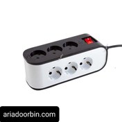 تصویر دستگاه ضبط کن شنود مخفی طرح سه راه برق 