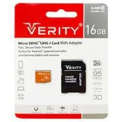 تصویر رم میکرو 16 گیگ+ adapter VERITY 95M 