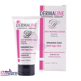 تصویر کرم ضد چروک درمالاین 45 میل ا DERMALINE Anti Wrinkle Cream For Dehydrated & Damaged 45ml DERMALINE Anti Wrinkle Cream For Dehydrated & Damaged 45ml