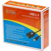 تصویر کابل افزایش طول USB برددار 10 متر گلد اسکار ا GOLD OSCAR ACTIVE EXTENSION USB CABLE 10m کد 6188 