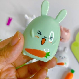 تصویر مداد تراش خرگوشی - سفید 