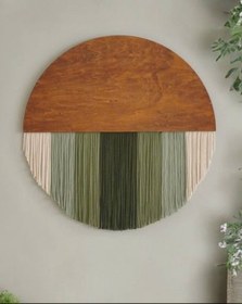 تصویر بومریس گرد مکرومه macrame