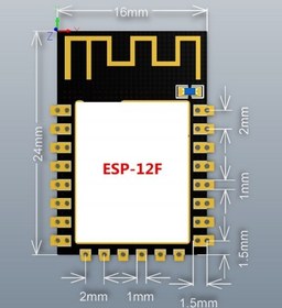 تصویر ماژول ESP-12F دارای هسته وایفای ESP8266 