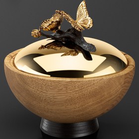 تصویر قندان چوبی گلد کیش 