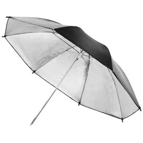 تصویر چتر 100 سانتی متری داخل نقره ای Photography silver umbrella 