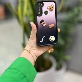 تصویر کاور سولید خرسی همراه با آویز خرسی مناسب برای گوشی آیفونx/xs Bear solid cover with bear pendant suitable for iphone x/xs