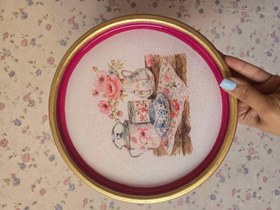 تصویر سینی گرد۲۵سانتی 