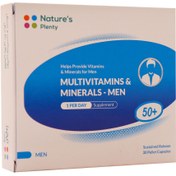 تصویر کپسول مولتی ویتامین و مینرال نیچرز پلنتی مناسب آقایان بالای ۵۰ سال بسته ۳۰ عددی 