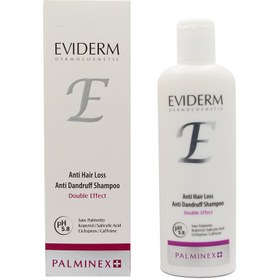 تصویر شامپو اویدرم ضد شوره و ریزش مو پالمینکس پلاس Eviderm Shampoo Palminex Plus Anti Dandruff And Hair Loss 200ml