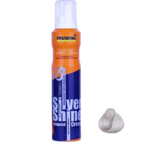 تصویر فوم خنثی کننده زردی موهای دکلره مارال مدل silver shine حجم 200 میلی لیتر 
