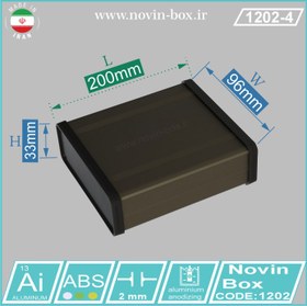 تصویر جعبه آلومینیومی ۱۲۰۲ طول ۲۰ سانتیمتر – سایز H33*W96*L200 (mm) 