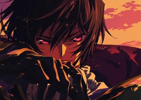 تصویر متال پوستر انیمه Code Geass کد N601 