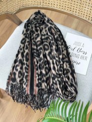 تصویر شال پاییزه پلنگی طرح ۱ 