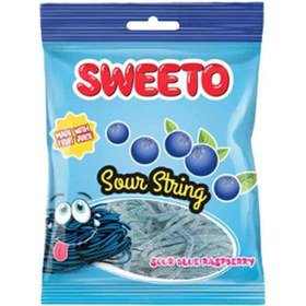 تصویر پاستیل شکری سویتو Sweeto Sour Blue Raspberry با طعم تمشک آبی 80 گرم 