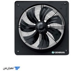 تصویر هواکش صنعتی سایز 40 ژنیران هفت پره سه فاز IEC-40L/F4T Geniran seven blade three phase industrial fan size 40 IEC-40L/F4T