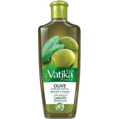 تصویر روغن تقویت کننده موی واتیکا حاوی روغن زیتون مدل Vatika Olive Vatika Naturals Olive Enriched Hair Oil 200ml