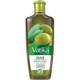 تصویر روغن تقویت کننده موی واتیکا حاوی روغن زیتون مدل Vatika Olive Vatika Naturals Olive Enriched Hair Oil 200ml