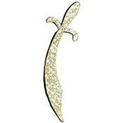 تصویر استیکر اکلیلی خنجر طرح ST20 