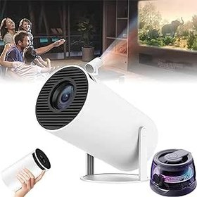 Auto Keystone Correction Mini Portable Projector, 4K/ 200 ANSI Smart  Projector with WiFi 6, BT 5.0, Screen Adjustment, 180 Degree Flip, Round  Design, Built-in Android OS 11.0 Home Theater Projector : 