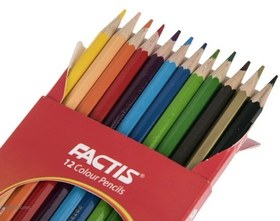 تصویر مدادرنگی 12رنگ مقوایی FACTIS 