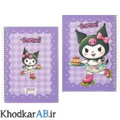 تصویر دفتر سیمی ۱۰۰ برگ جلد سخت سایز A4 