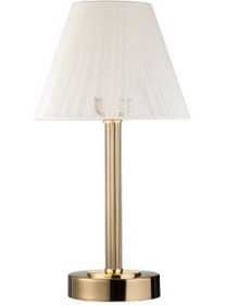 تصویر آباژور رومیزی فانتزی کد TB-103/ABK آبکاری متال آنتیک ، شید سفید معمولی