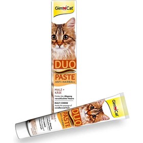 تصویر مالت گربه جیم کت مدل Duo Paste Anti Hairball طعم پنیر وزن ۵۰ گرم Gimcat Duo Paste Anti Hairball Cheese Flavour 50g