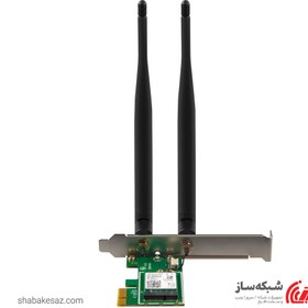 تصویر کارت شبکه دو باند و بی سیم تندا مدل E30 AX3000 Tenda E30 AX3000 Wi-Fi 6 Bluetooth 5.0 PCI Experess Adapter