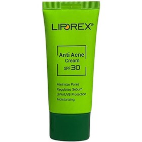 تصویر کرم مناسب پوست های جوش دار لیپورکس LIPOREX حجم 30 میل ا LIPOREX ANTI ACNE CREAM SPF30 LIPOREX ANTI ACNE CREAM SPF30
