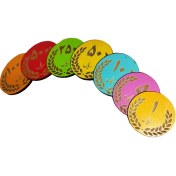 تصویر سکه آموزشی چوبی مگنتی 